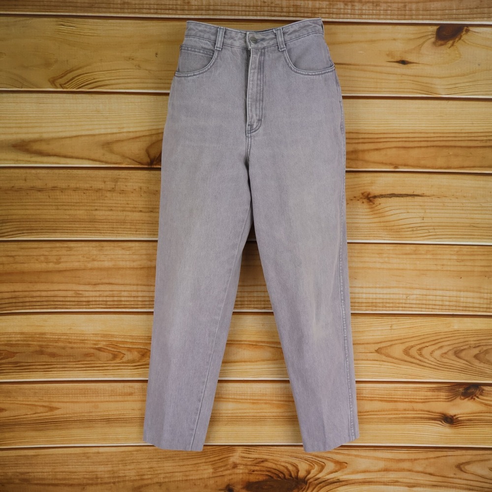 Unionbay Jeans Juniors Sz 5 Gray Light Wash Denim High Rise Pockets Straight Leg